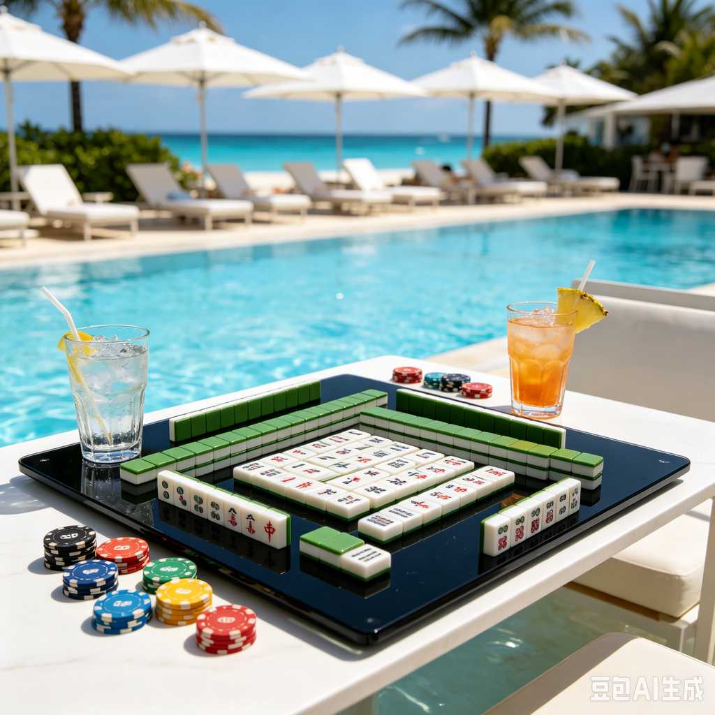 artistic mahjong tiles set