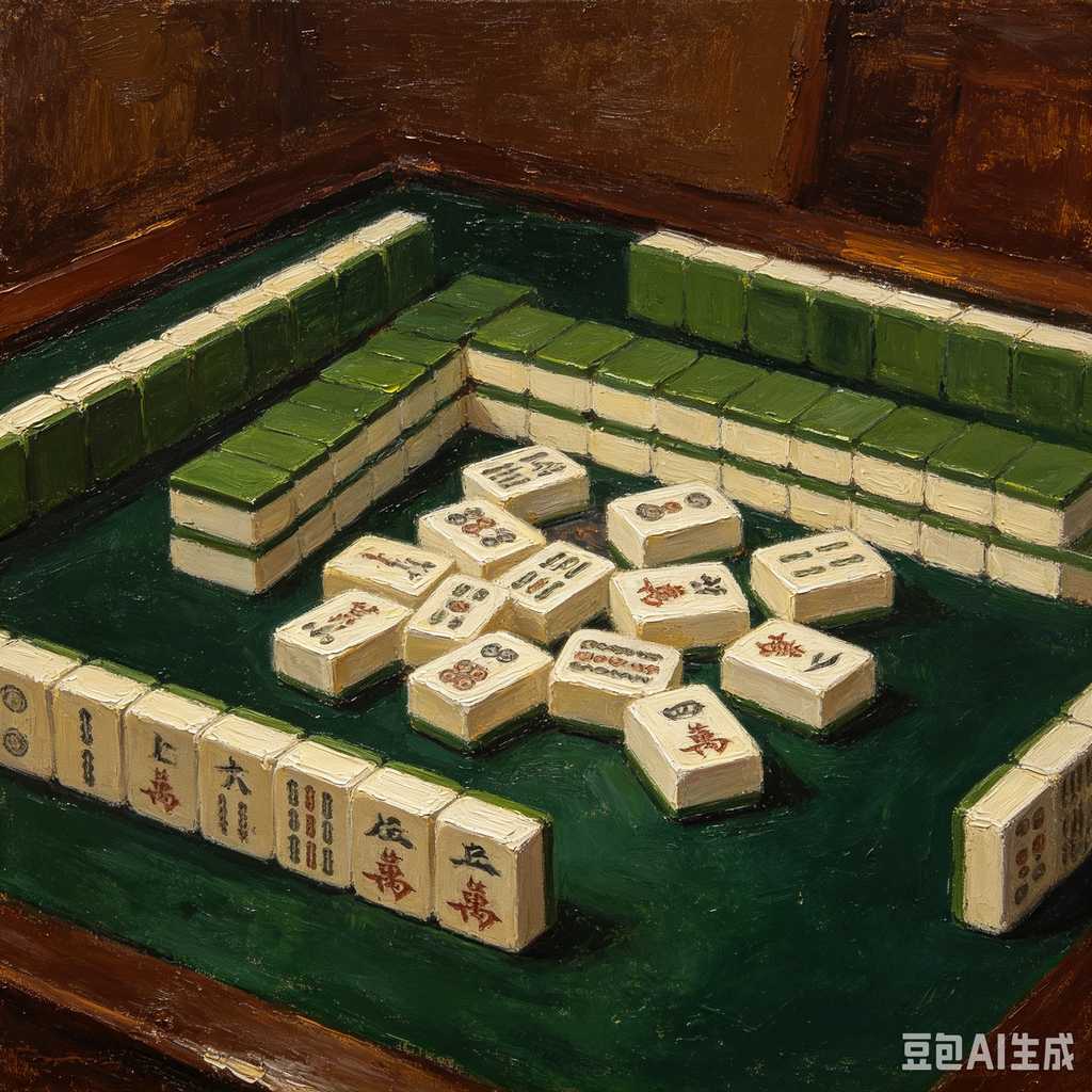 mahjong set for home entertainment